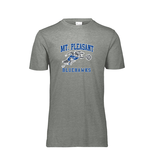 [FTSCUBGY-YS-LOGO1] Decker Youth Tri-Blend T-Shirt - Short Sleeve (Youth S, Gray, Logo 1)