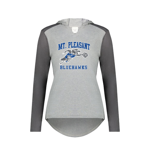 [6902.30V.XS-LOGO1] Ladies Vintage Hoodie (Female Adult XS, Gray, Logo 1)