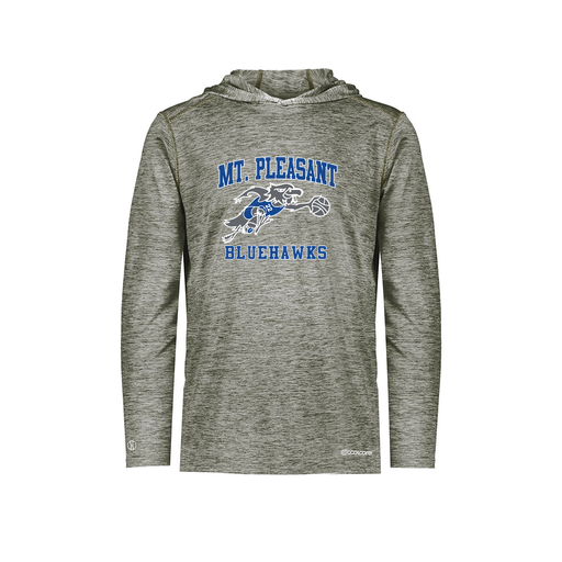 [FOLHCGGY-YS-LOGO1] Decker Youth Charge Hoodie (Youth S, Gray, Logo 1)